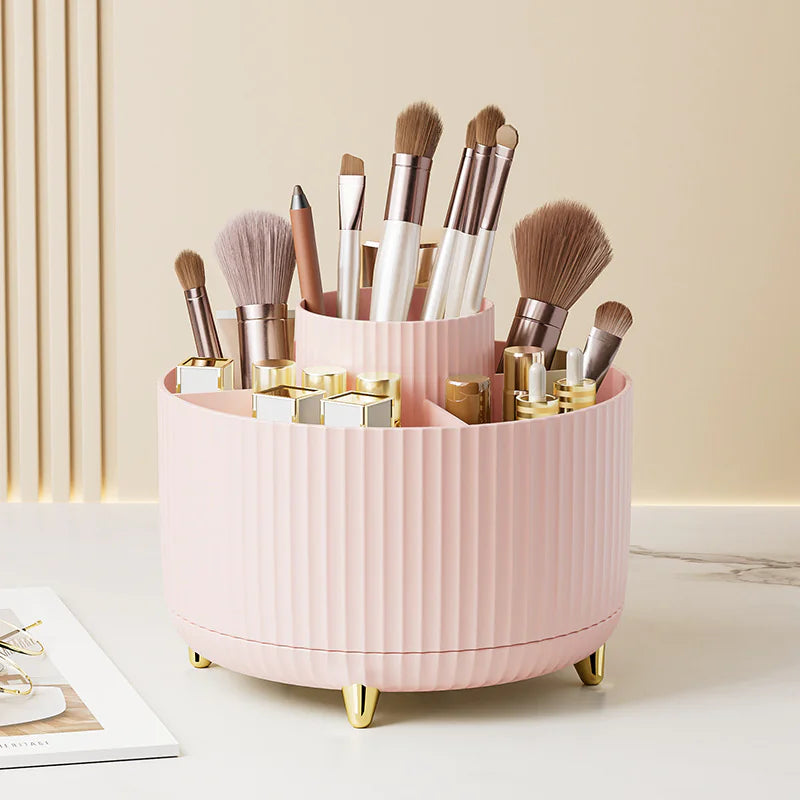 Rotating Desktop Makeup Brush Organizer